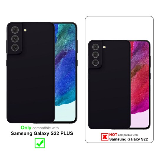 Samsung Galaxy S22 PLUS Hardt Deksel Case (svart)