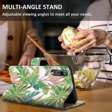 Huawei P20 lommebokdeksel etui (grønn)