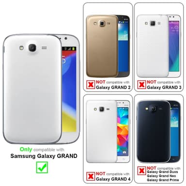 Samsung Galaxy GRAND lommebokdeksel etui (svart)