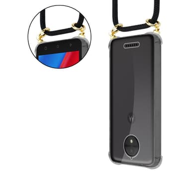 Motorola MOTO C PLUS Deksel med Halskjede (svart)
