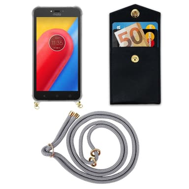 Motorola MOTO C PLUS Deksel med Halskjede (grå)