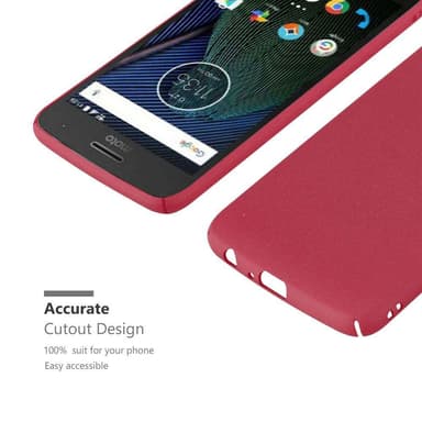 Motorola MOTO G5 PLUS Hardt Deksel Cover (rød)