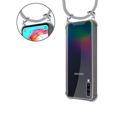 Samsung Galaxy A70 / A70s Deksel med Halskjede (grå)