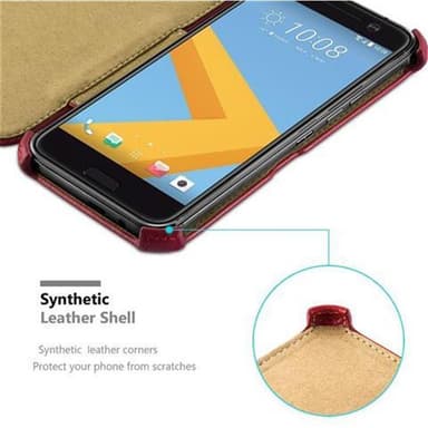 HTC ONE M10 lommebokdeksel case (rød)
