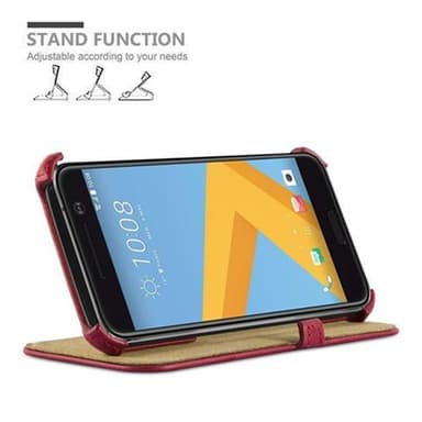 HTC ONE M10 lommebokdeksel case (rød)
