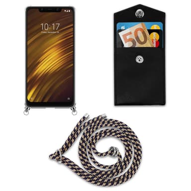 Xiaomi Pocophone F1 Deksel med Halskjede (blå)
