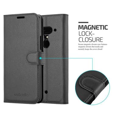 HTC U12 PLUS lommebokdeksel etui (svart)
