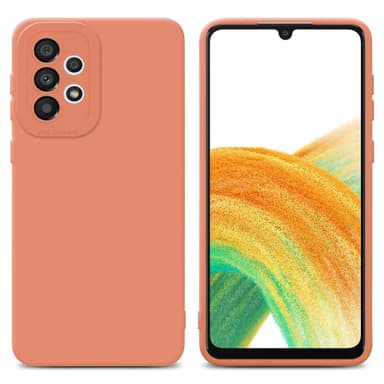Samsung Galaxy A33 5G silikondeksel case (oransje)