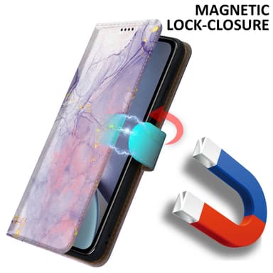 iPhone XR lommebokdeksel etui (lilla)