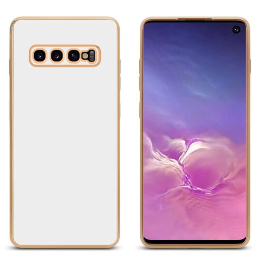 Samsung Galaxy S10 PLUS silikondeksel case (hvit)