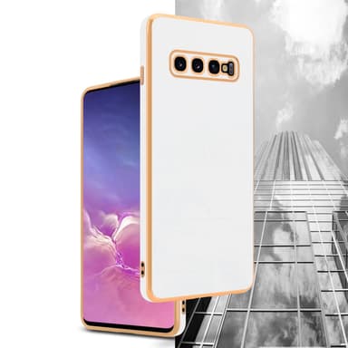 Samsung Galaxy S10 PLUS silikondeksel case (hvit)