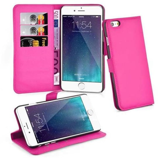 iPhone 6 PLUS / 6S PLUS lommebokdeksel etui (rosa)