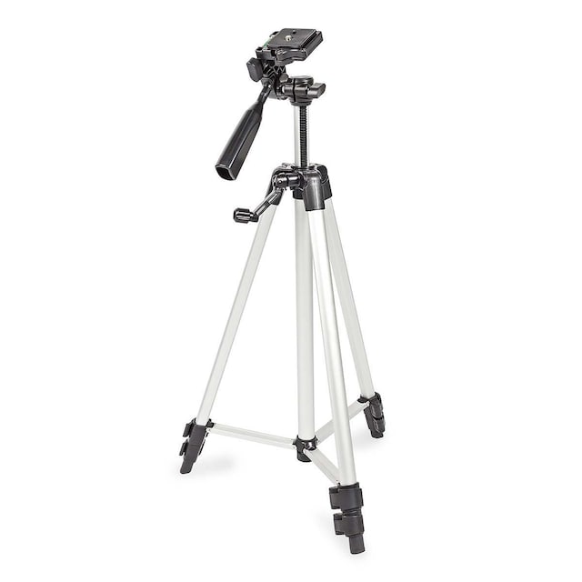 Kamera/videostativ Pan & Tilt, maks 3 kg, 127 cm - Sølv