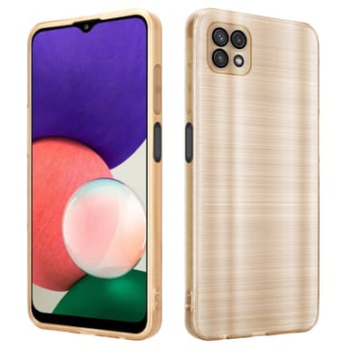 Samsung Galaxy A22 5G Silikondeksel Beskyttelse (gold)