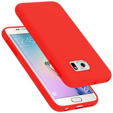 Samsung Galaxy S6 EDGE silikondeksel case (rød)