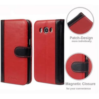 Samsung Galaxy J5 2016 lommebokdeksel cover (rød)