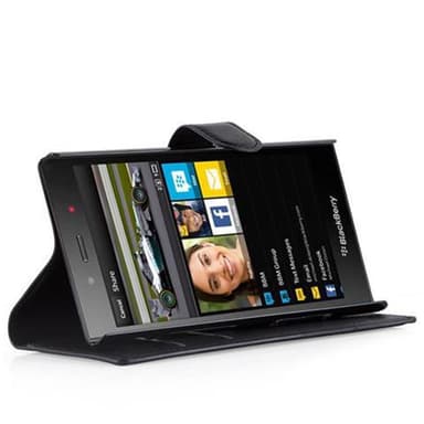 Blackberry Z3 lommebokdeksel etui (svart)