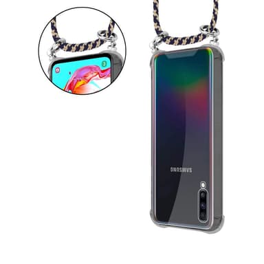 Samsung Galaxy A70 / A70s Deksel med Halskjede (blå)
