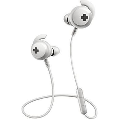 Philips SHB4305W Bluetooth Sportsøretelefoner - Hvit