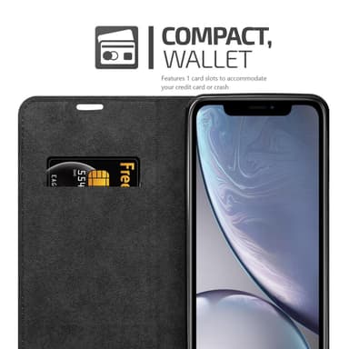 iPhone XR lommebokdeksel case (grå)