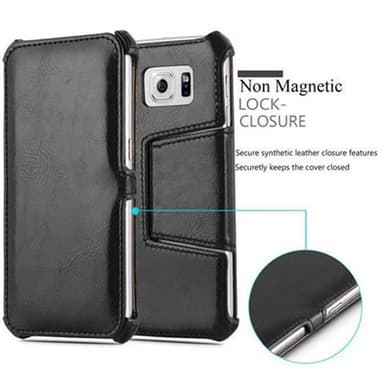 Samsung Galaxy S6 lommebokdeksel case (svart)