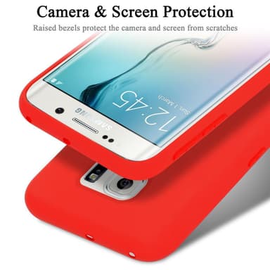 Samsung Galaxy S6 EDGE silikondeksel case (rød)