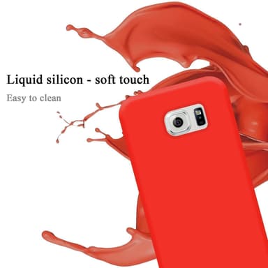 Samsung Galaxy S6 EDGE silikondeksel case (rød)