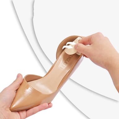 Självhäftande mjuka hälskydd 1-par Beige