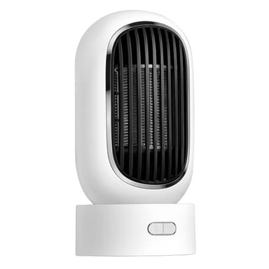 Intelligent varmluftvarmer med 2 varmemoduser Hvit