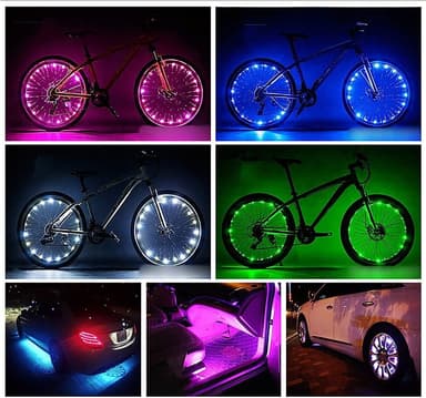 INF Lyslist med fjernkontroll LED RGB 2 m IP65 vanntett