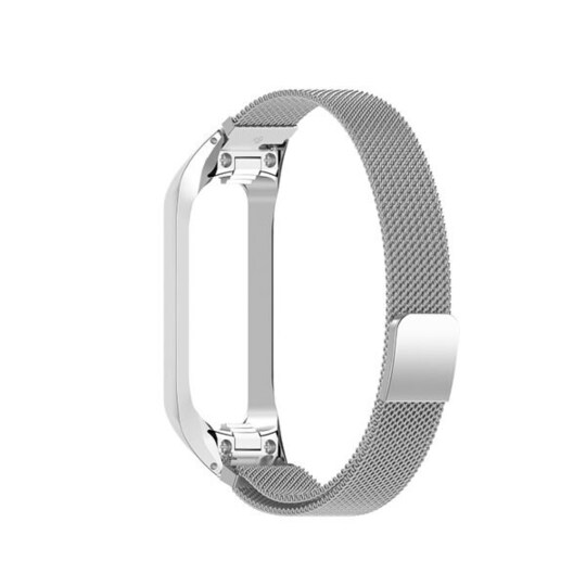 Milanese Loop-armbånd til Samsung Galaxy Fit 2 - Sølv
