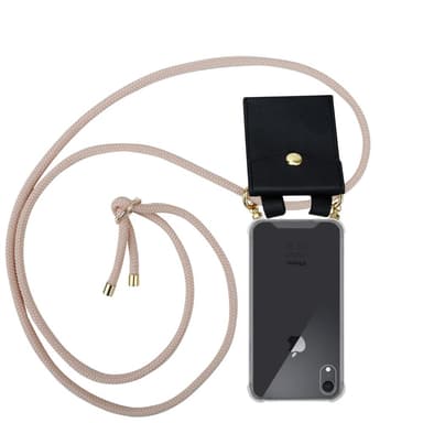 iPhone XR Deksel med Halskjede (rosa)