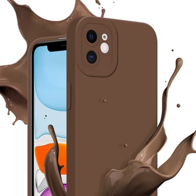 iPhone 11 silikondeksel case (brun)