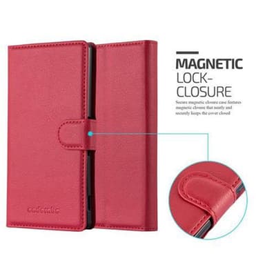 Sony Xperia M4 AQUA lommebokdeksel etui (rød)