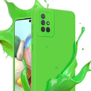 Samsung Galaxy A71 4G silikondeksel case (grønn)