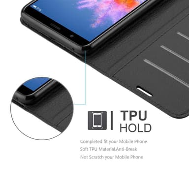 Honor 7X lommebokdeksel etui (svart)