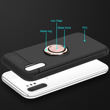 Samsung Galaxy NOTE 10 PLUS silikondeksel cover (svart)