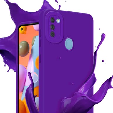 Samsung Galaxy A11 / M11 silikondeksel case (lilla)