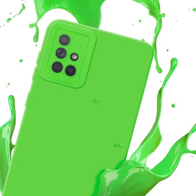 Samsung Galaxy A71 4G silikondeksel case (grønn)
