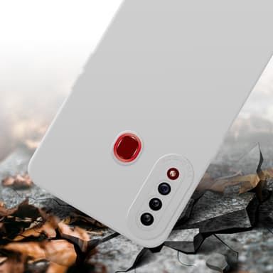 Samsung Galaxy A20s silikondeksel case (hvit)