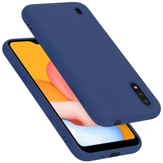 Samsung Galaxy A01 silikondeksel case (blå)