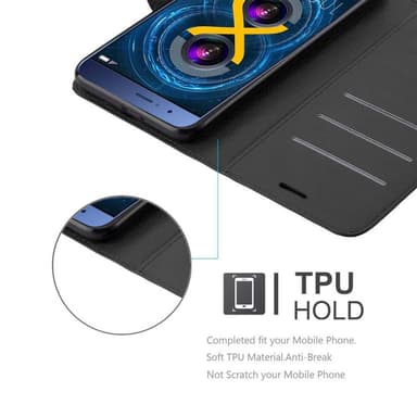 Honor V9 lommebokdeksel etui (svart)