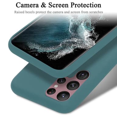 Samsung Galaxy S22 ULTRA silikondeksel case (grønn)