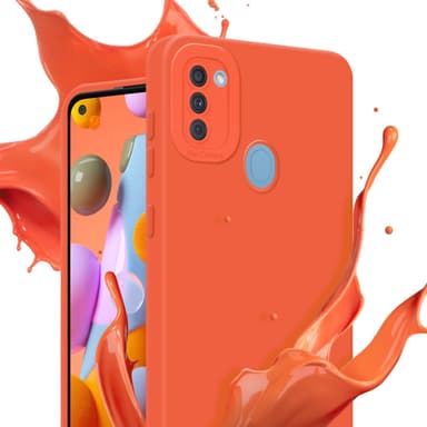 Samsung Galaxy A11 / M11 silikondeksel case (oransje)