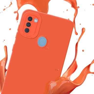 Samsung Galaxy A11 / M11 silikondeksel case (oransje)