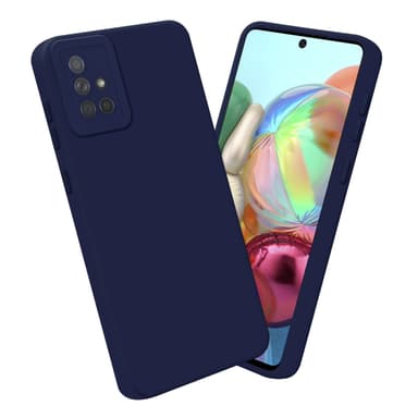 Samsung Galaxy A71 4G silikondeksel case (blå)