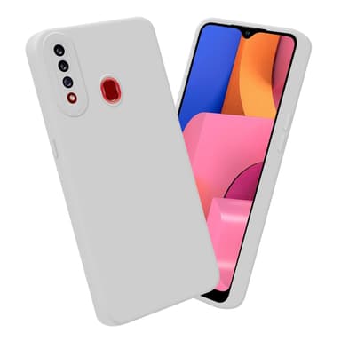 Samsung Galaxy A20s silikondeksel case (hvit)