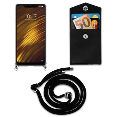 Xiaomi Pocophone F1 Deksel med Halskjede (svart)