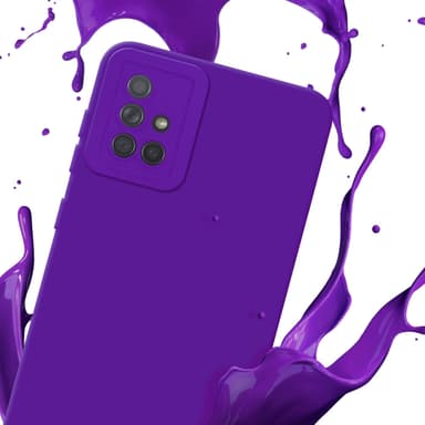Samsung Galaxy A71 4G silikondeksel case (lilla)