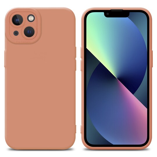 iPhone 14 PLUS silikondeksel case (oransje)